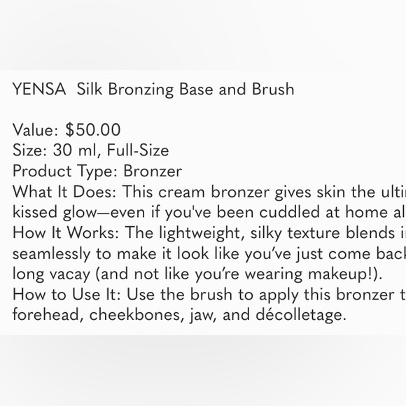 🔥2/$20 NEW YENSA brush/bronzing kit w/ FREE Ipsy 💼 - Picture 2 of 5